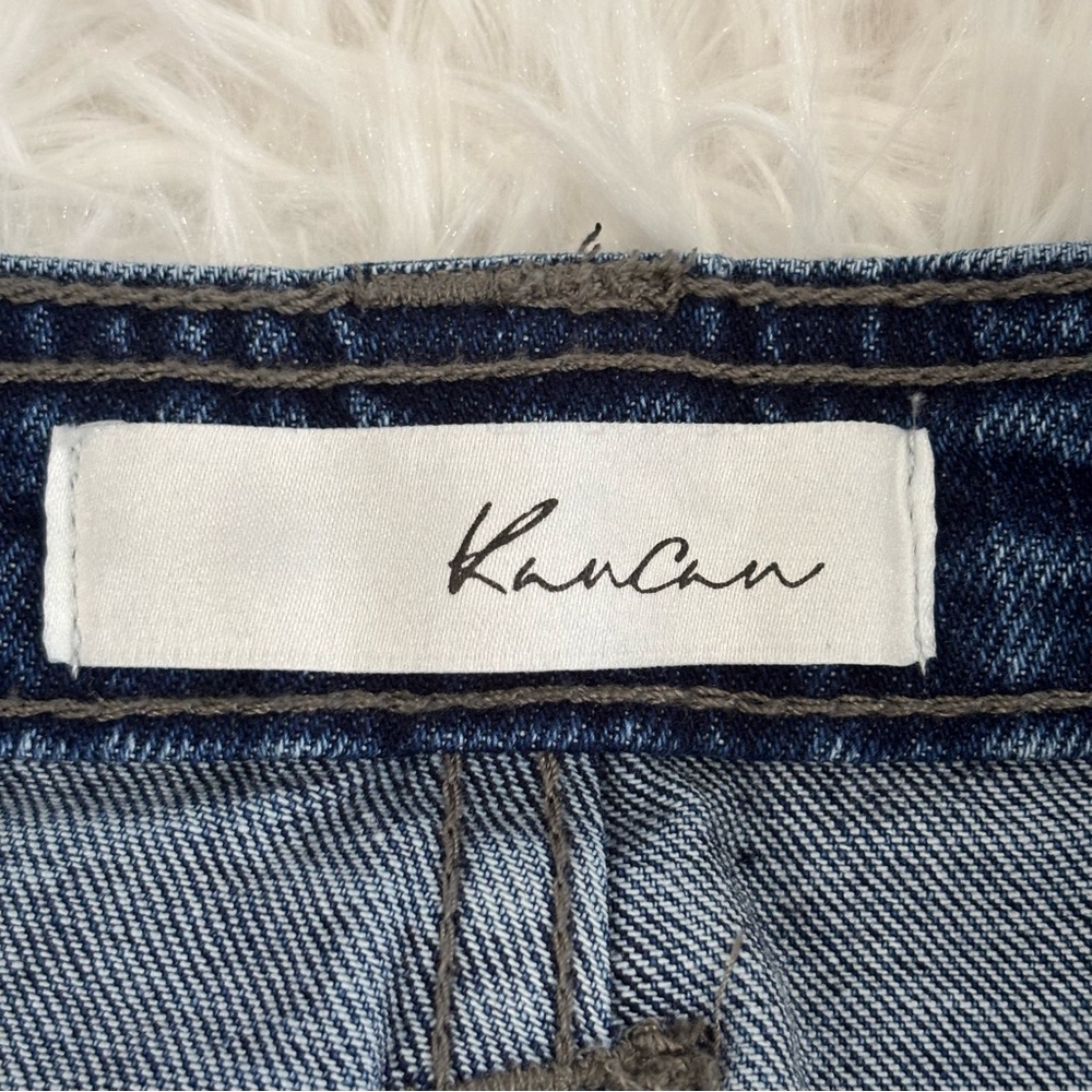 KanCan Women’s Avery Straight Leg Cargo Jeans Size 3/25 Medium Wash Pockets - Picture 3 of 8